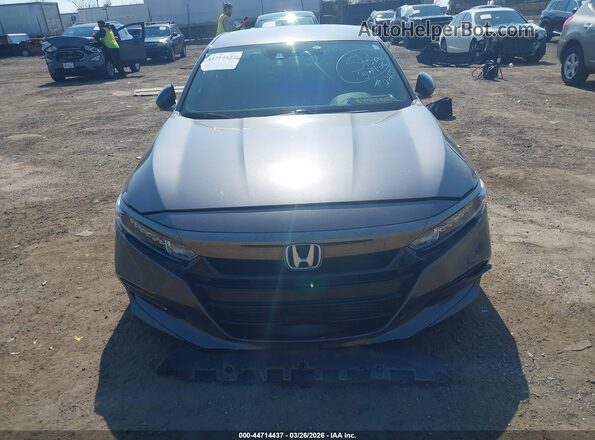 1HGCV1F32KA162765 2019 HONDA ACCORD Gray წინა ხედი