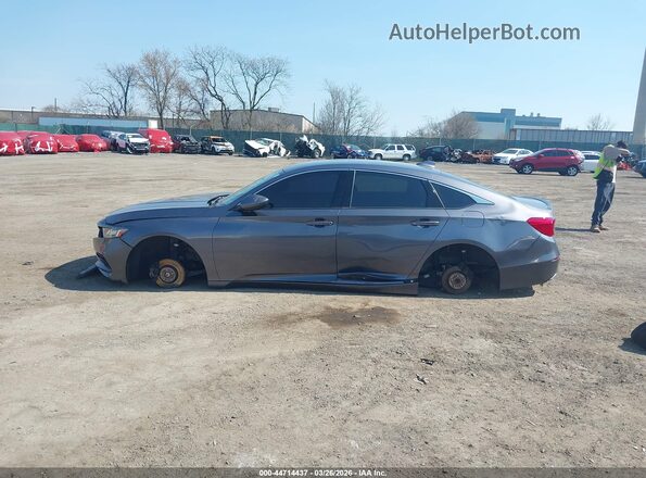 1HGCV1F32KA162765 2019 HONDA ACCORD Gray უკანა სალონის ხედი