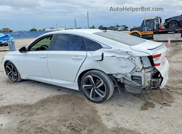 1HGCV1F32MA028504 2021 HONDA ACCORD White Rear left