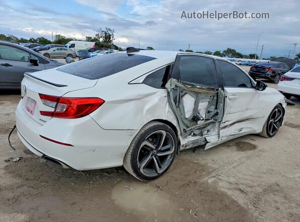 1HGCV1F32MA028504 2021 HONDA ACCORD White Rear right