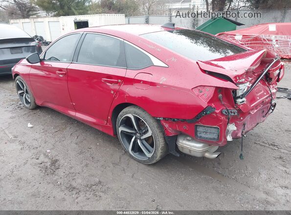 1HGCV1F32MA041530 2021 HONDA ACCORD Red Հետևի ձախ