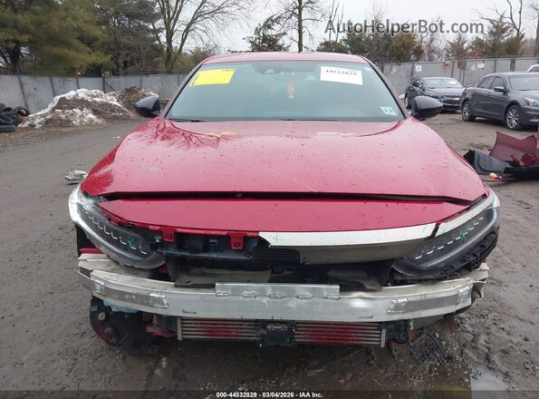 1HGCV1F32MA041530 2021 HONDA ACCORD Red Առջևի վահանակի տեսք
