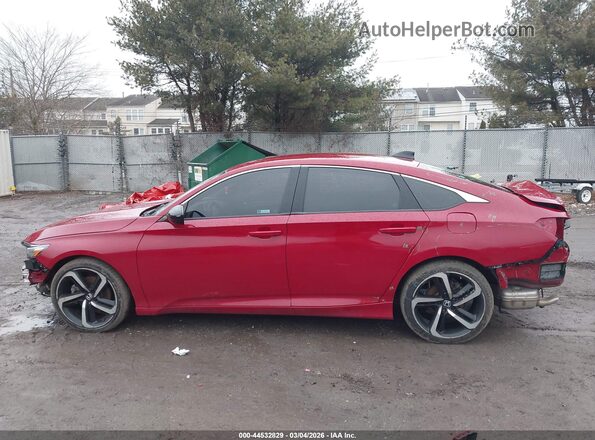 1HGCV1F32MA041530 2021 HONDA ACCORD Red Սալոնի հետևի տեսք