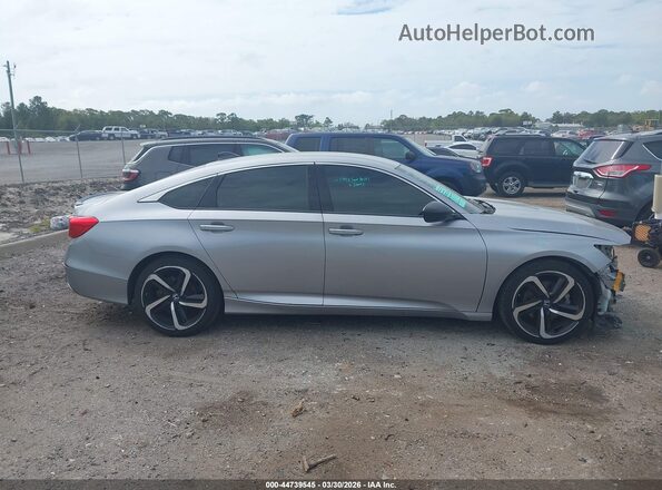 1HGCV1F32MA078268 2021 HONDA ACCORD Silver Вид задньої частини салону