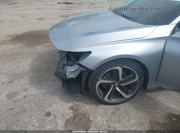 1HGCV1F32MA078268 2021 HONDA ACCORD Silver Вид спереду