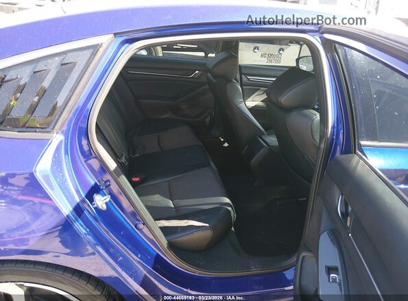 1HGCV1F33JA123987 2018 HONDA ACCORD Blue Vista de la etiqueta del VIN