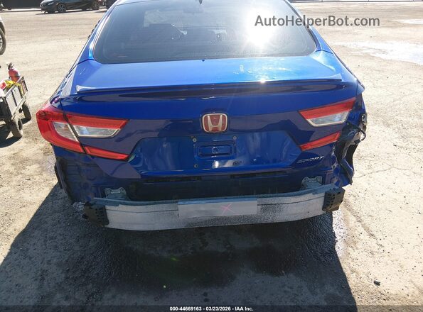1HGCV1F33JA123987 2018 HONDA ACCORD Blue Vista frontal