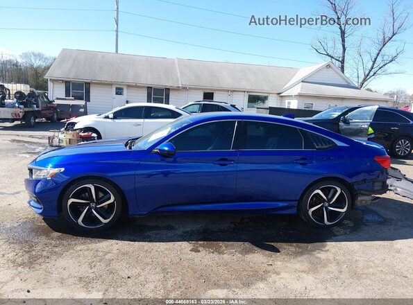 1HGCV1F33JA123987 2018 HONDA ACCORD Blue 