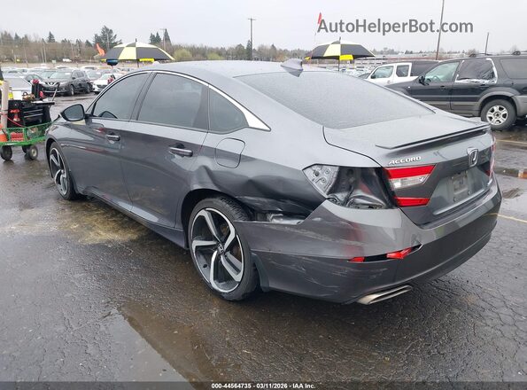 1HGCV1F33KA147207 2019 HONDA ACCORD Gray Tył lewy