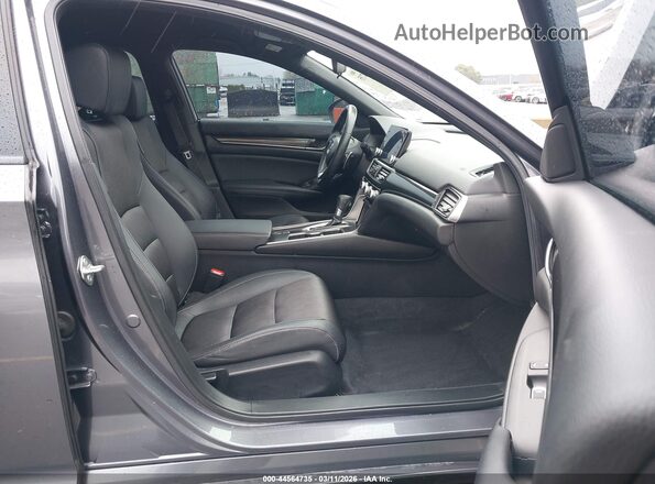 1HGCV1F33KA147207 2019 HONDA ACCORD Gray Widok wnętrza z przodu