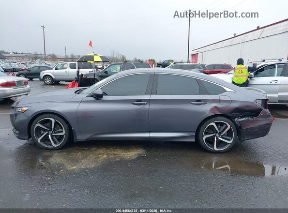 1HGCV1F33KA147207 2019 HONDA ACCORD Gray Widok wnętrza 360 stopni
