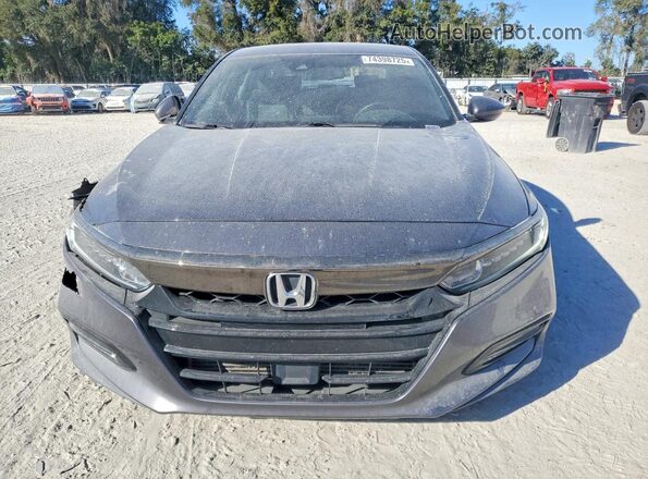 1HGCV1F34KA055877 2019 HONDA ACCORD Gray 