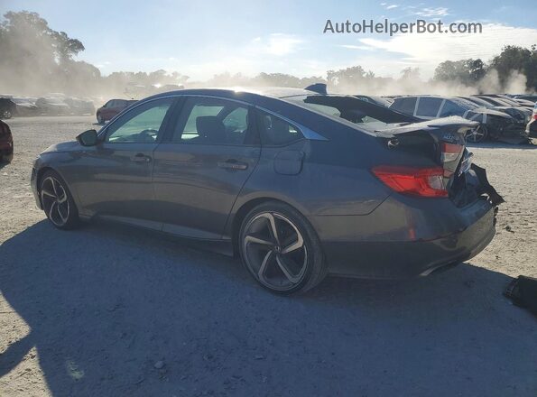 1HGCV1F34KA055877 2019 HONDA ACCORD Gray 