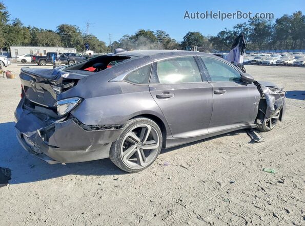 1HGCV1F34KA055877 2019 HONDA ACCORD Gray 
