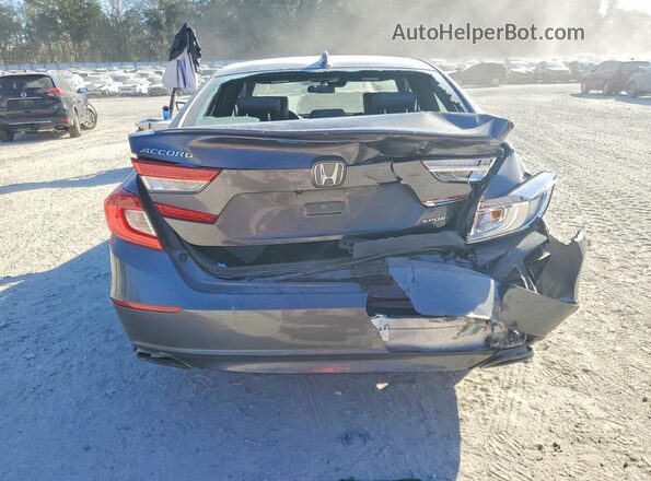1HGCV1F34KA055877 2019 HONDA ACCORD Gray 