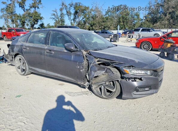 1HGCV1F34KA055877 2019 HONDA ACCORD Gray 