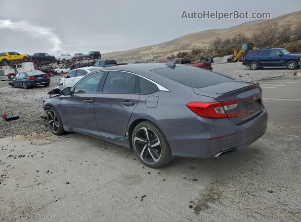 1HGCV1F34KA125538 2019 HONDA ACCORD Gray 