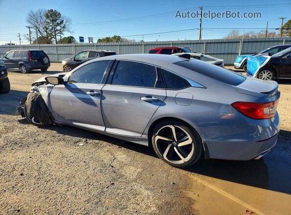 1HGCV1F34MA099932 2021 HONDA ACCORD Silver Trasero izquierdo
