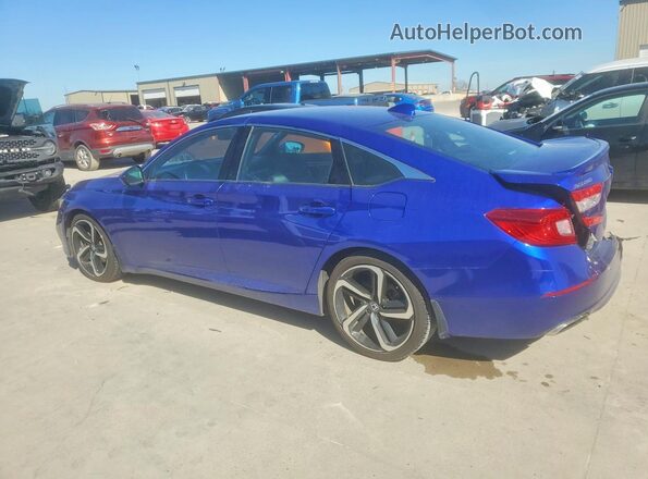 1HGCV1F35KA039641 2019 HONDA ACCORD Blue 