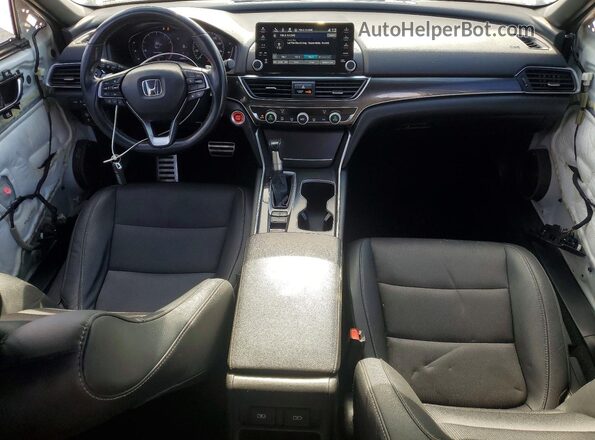 1HGCV1F35MA001801 2021 HONDA ACCORD White Dashboard view