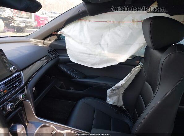 1HGCV1F35MA075204 2021 HONDA ACCORD Синий Вид салона спереди