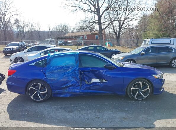 1HGCV1F35MA075204 2021 HONDA ACCORD Синий Панорамный вид салона 360°
