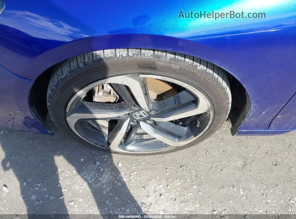 1HGCV1F35MA075204 2021 HONDA ACCORD Синий Вид щитка приборов