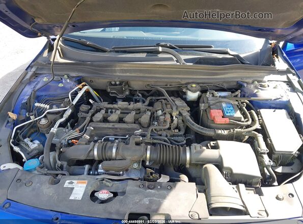 1HGCV1F35MA075204 2021 HONDA ACCORD Синий Вид сзади
