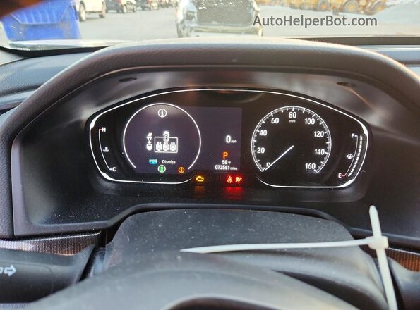 1HGCV1F35MA123932 2021 HONDA ACCORD Gray Vista del cuadro de instrumentos