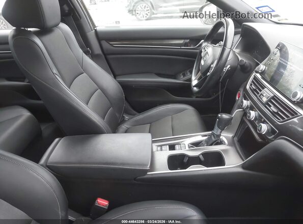 1HGCV1F35NA040261 2022 HONDA ACCORD Black წინა სალონის ხედი
