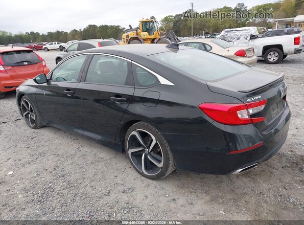 1HGCV1F35NA040261 2022 HONDA ACCORD Black უკანა მარცხენა