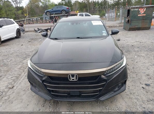 1HGCV1F35NA040261 2022 HONDA ACCORD Black ხელსაწყოთა პანელის ხედი