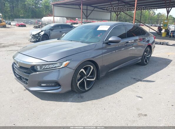 1HGCV1F36KA024887 2019 HONDA ACCORD Gray 