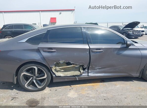 1HGCV1F36KA024887 2019 HONDA ACCORD Gray 