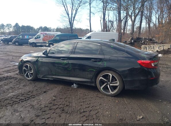 1HGCV1F36MA050523 2021 HONDA ACCORD Black Սալոնի 360 աստիճան տեսք