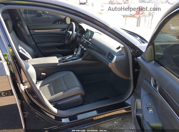 1HGCV1F36MA102426 2021 HONDA ACCORD Черный Вид салона спереди