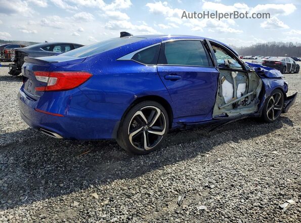 1HGCV1F36MA112714 2021 HONDA ACCORD Blue Tył prawy