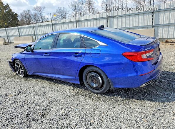 1HGCV1F36MA112714 2021 HONDA ACCORD Blue Tył lewy