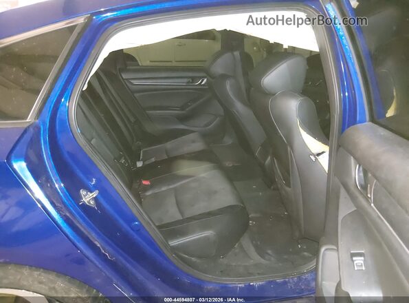 1HGCV1F37KA138297 2019 HONDA ACCORD Blue VIN կոդի պիտակի տեսք