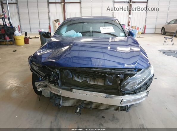 1HGCV1F37KA138297 2019 HONDA ACCORD Blue Սարքավորումների վահանակի տեսք