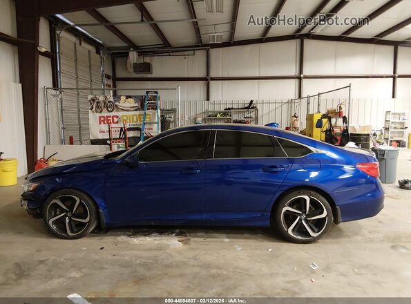 1HGCV1F37KA138297 2019 HONDA ACCORD Blue Սալոնի 360 աստիճան տեսք