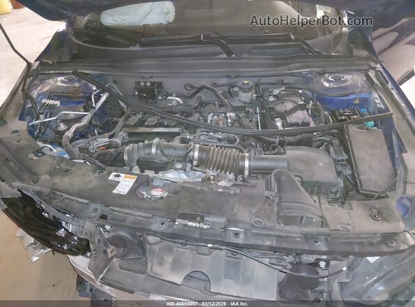 1HGCV1F37KA138297 2019 HONDA ACCORD Blue Հետևի տեսք