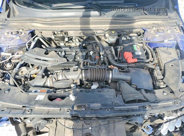 1HGCV1F37MA043483 2021 HONDA ACCORD Blue Սալոնի հետևի տեսք