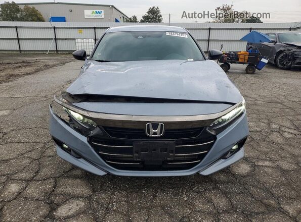 1HGCV1F38MA068747 2021 HONDA ACCORD Blue Vista frontal