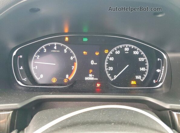 1HGCV1F38MA068747 2021 HONDA ACCORD Blue Vista del cuadro de instrumentos