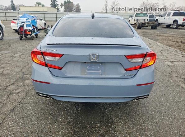 1HGCV1F38MA068747 2021 HONDA ACCORD Blue Vista trasera