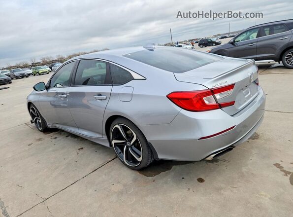 1HGCV1F39KA041988 2019 HONDA ACCORD Silver Rear left