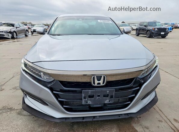 1HGCV1F39KA041988 2019 HONDA ACCORD Silver Front view