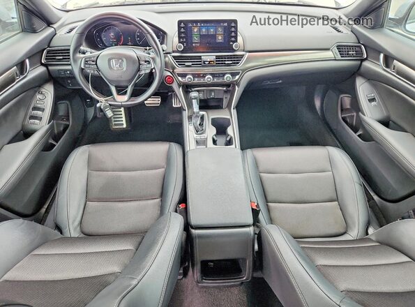 1HGCV1F39KA041988 2019 HONDA ACCORD Silver Dashboard view
