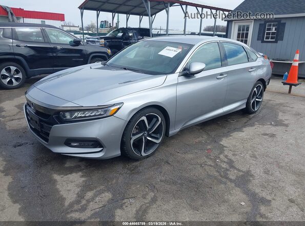 1HGCV1F39KA062291 2019 HONDA ACCORD Silver Front left